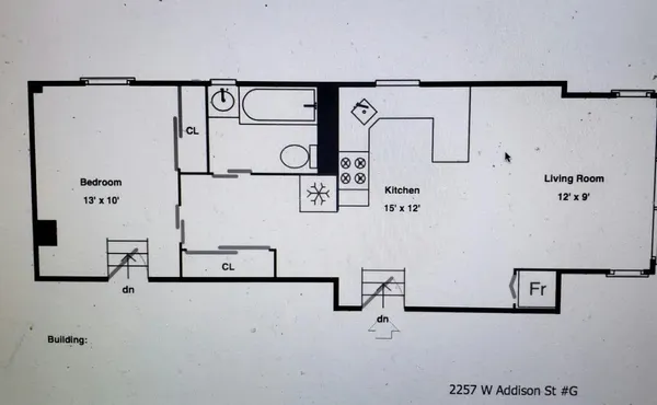 $1,775 | 2257 West Addison Street, Unit G, Chicago, IL 60618