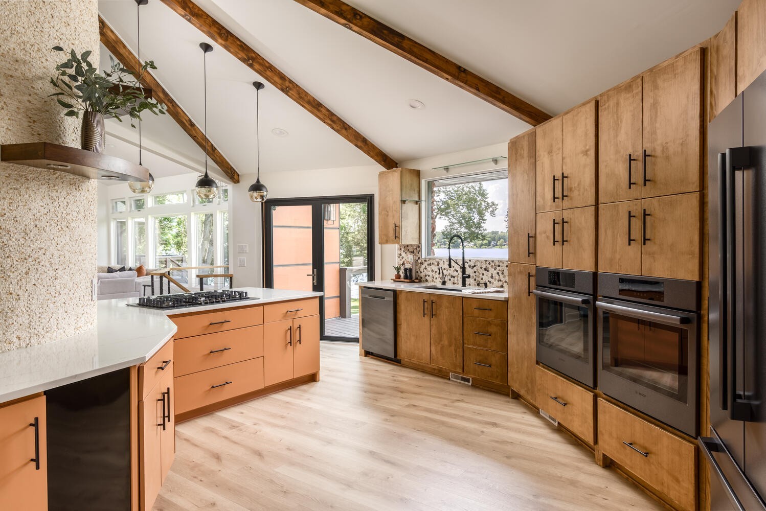 104 Windward Point Hendersonville, TN 37075 - Photo 14 of 49 a kitchen with stainless steel appliances granite countertop a refrigerator a sink dishwasher a stove and white countertops with wooden floor
