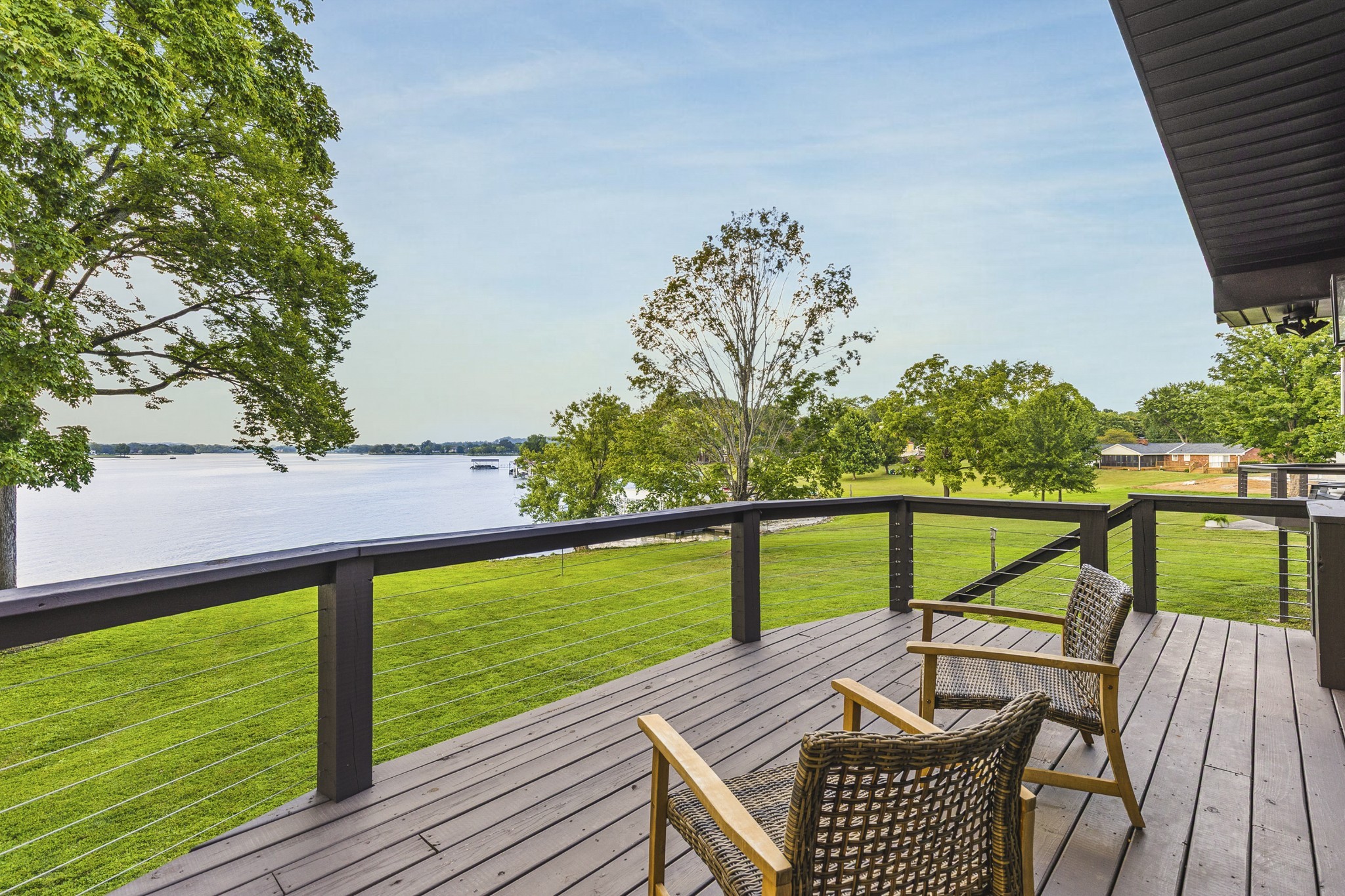 104 Windward Point Hendersonville, TN 37075 - Photo 29 of 49 a view of a balcony with wooden floor and outdoor seating