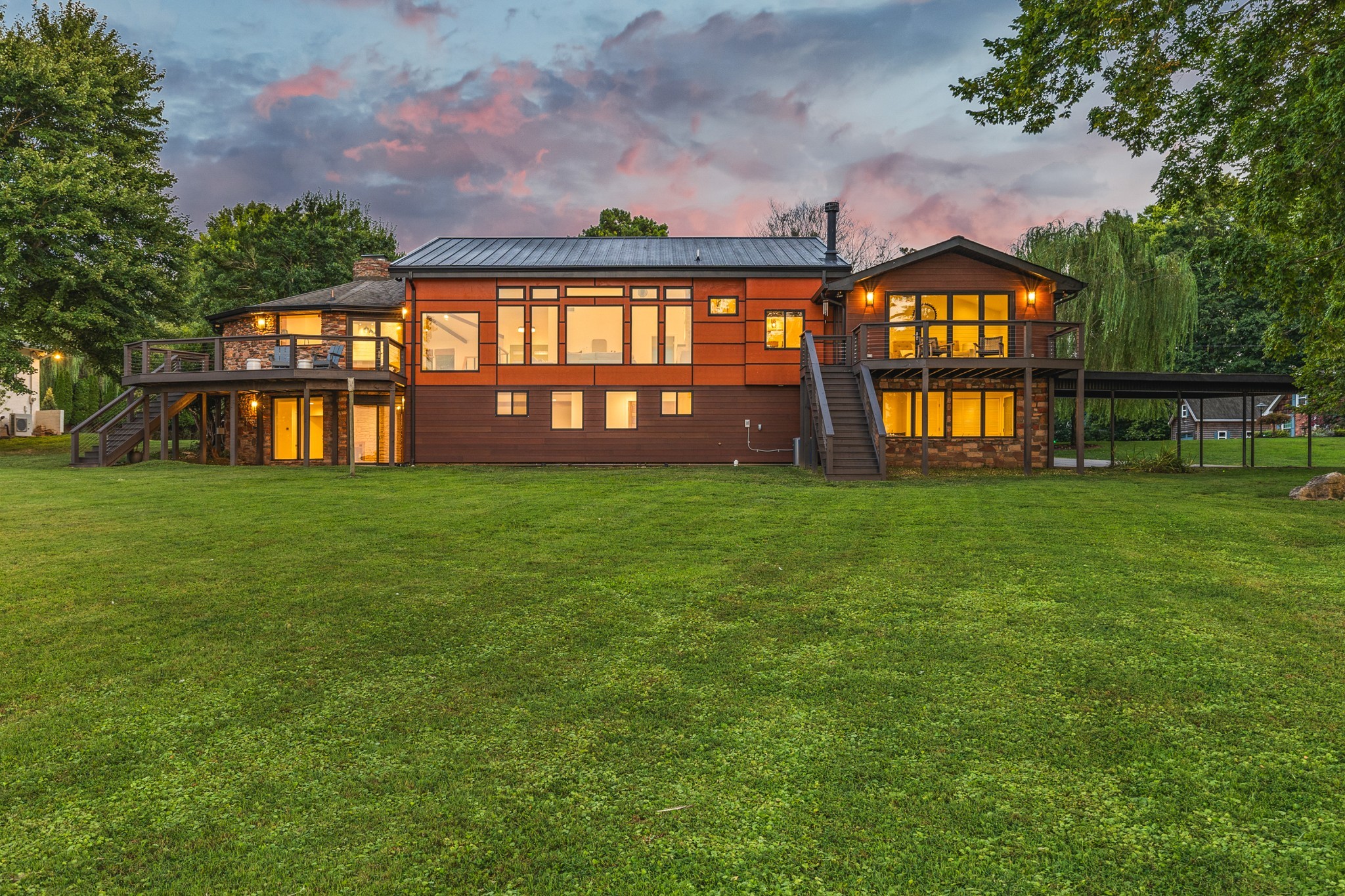 104 Windward Point Hendersonville, TN 37075 - Photo 45 of 49 a view of a big room with a big yard and large trees