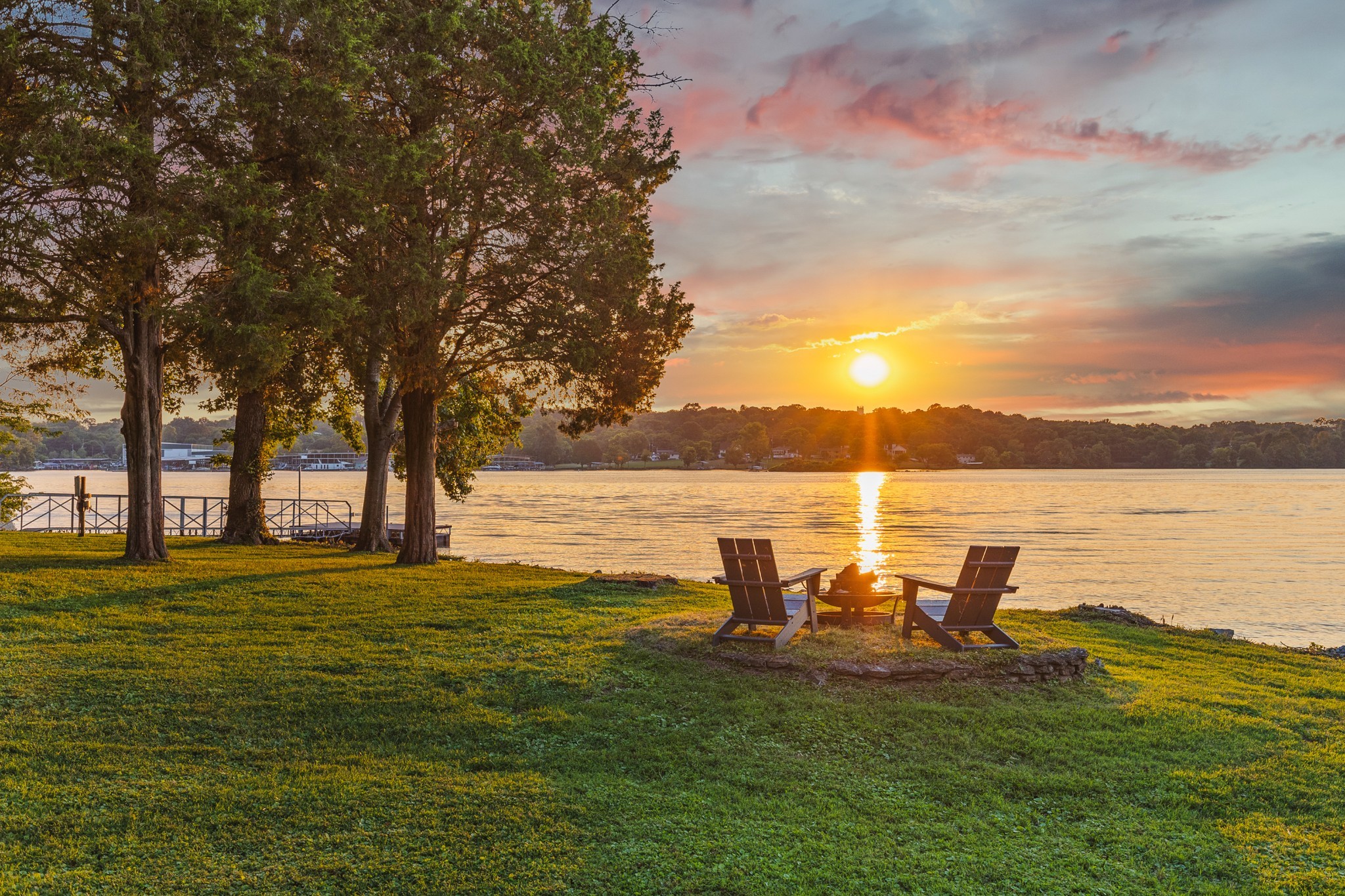104 Windward Point Hendersonville, TN 37075 - Photo 48 of 49 a view of a lake with houses in the background