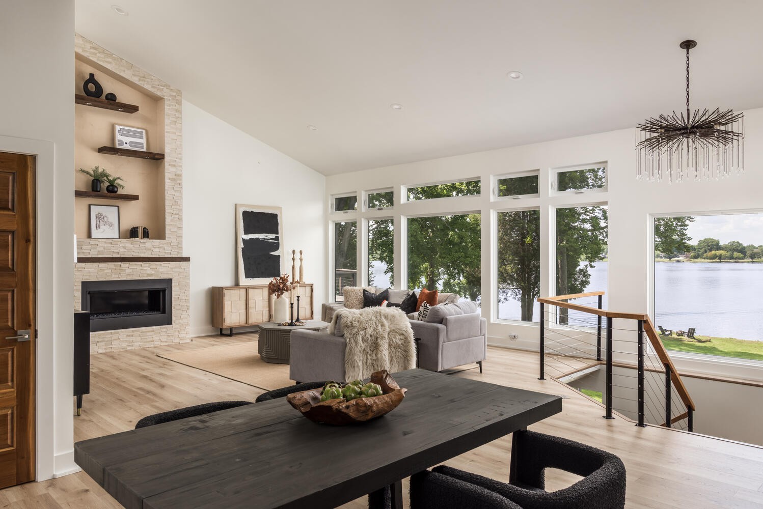 104 Windward Point Hendersonville, TN 37075 - Photo 6 of 49 a living room with fireplace furniture and a large window