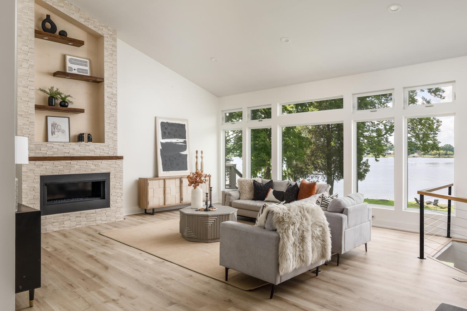 104 Windward Point Hendersonville, TN 37075 - Photo 8 of 49 a living room with furniture and a fireplace