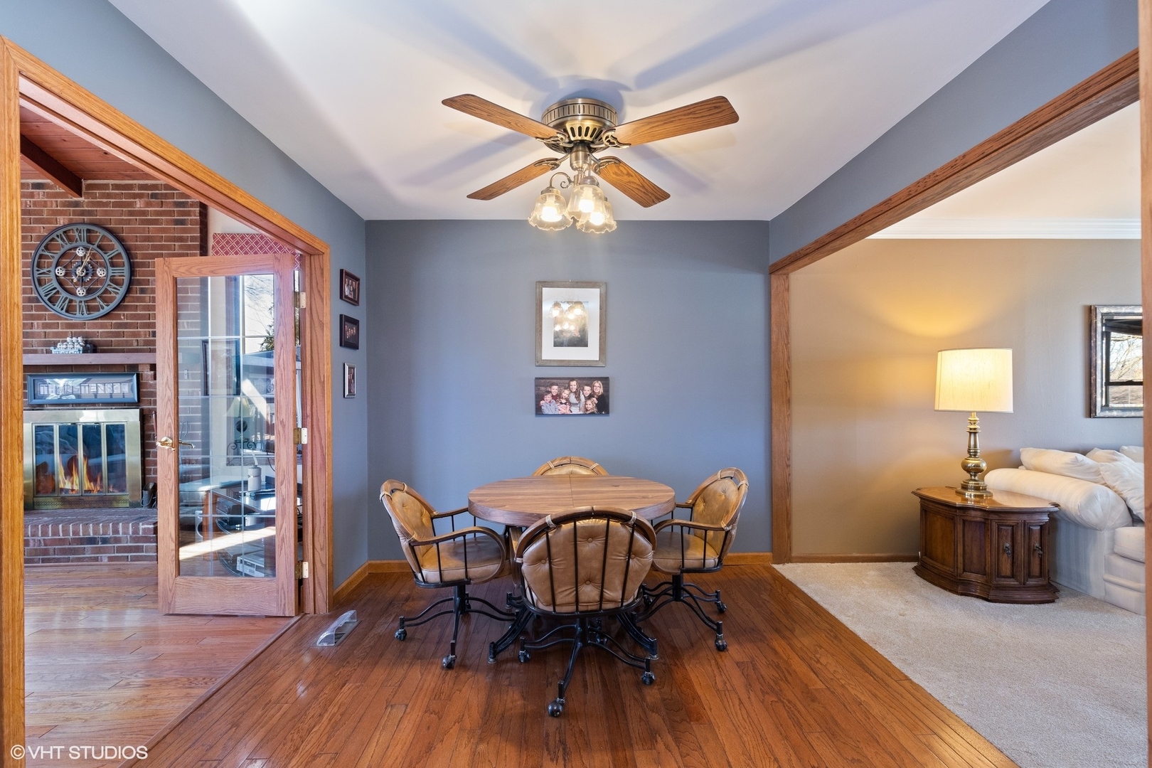 355 Chenault Road Buffalo Grove, IL 60089 - Photo 6 of 26 a workspace with furniture and wooden floor