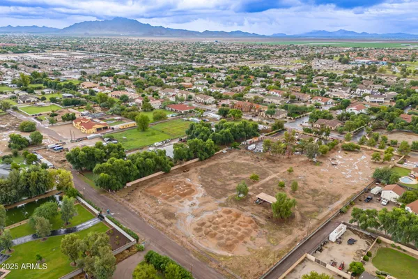 a view of a city with mountain