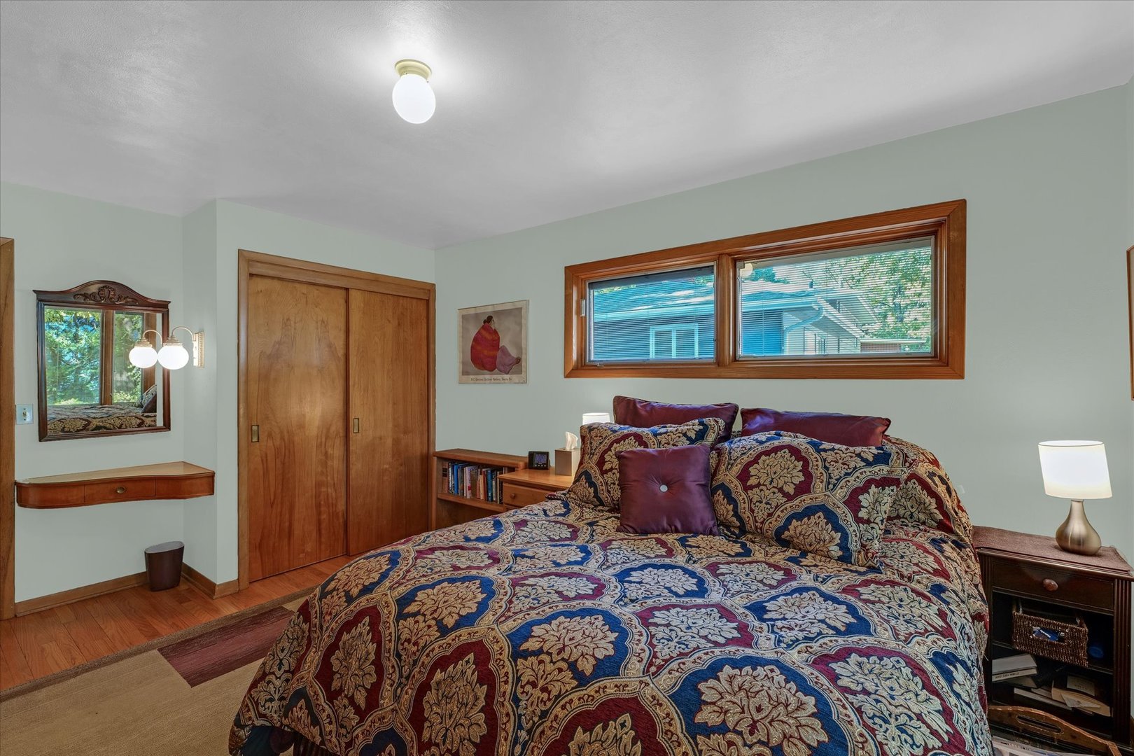 1505 Alma Drive Champaign, IL 61820 - Photo 27 of 50 a bedroom with a bed and wooden floor