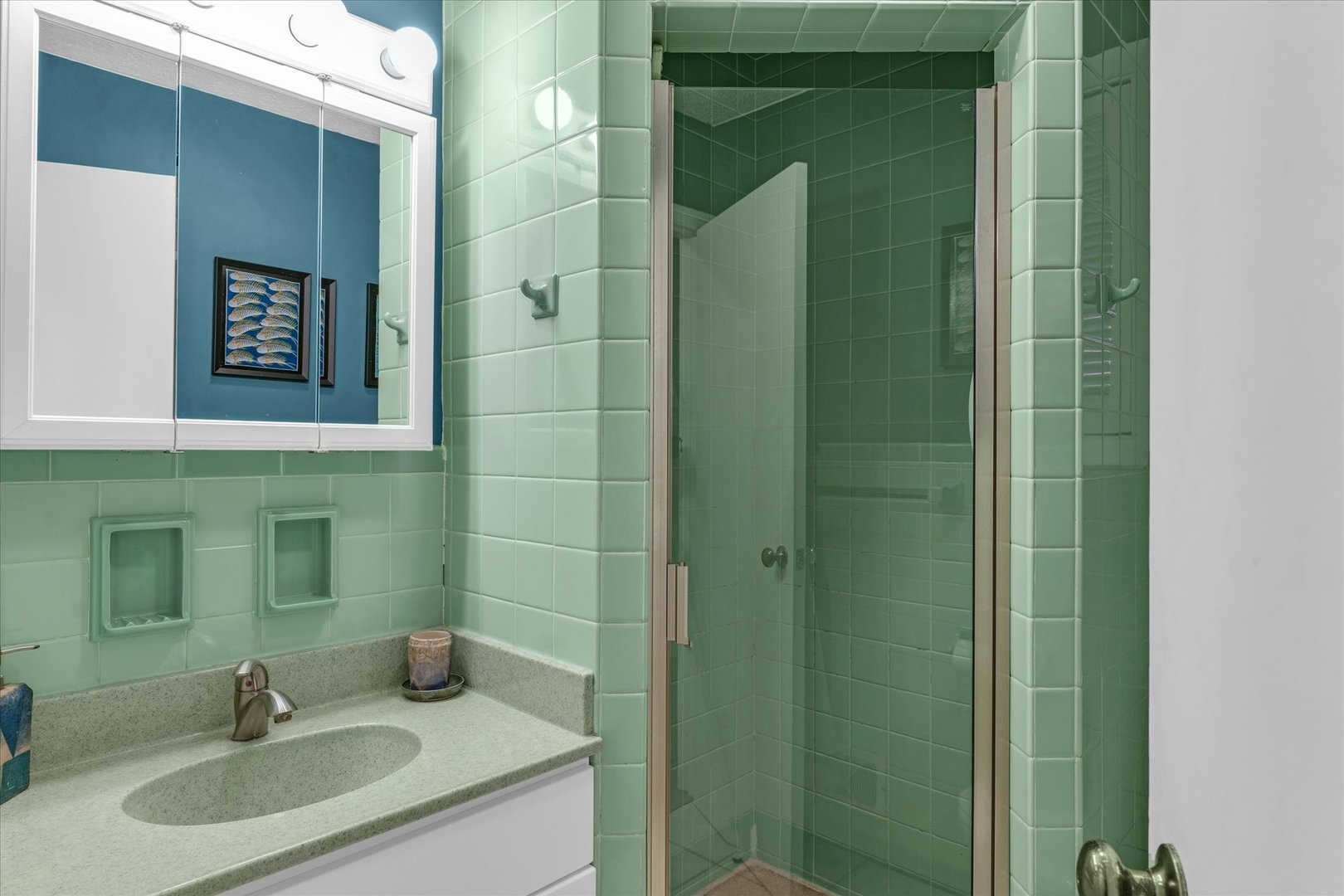 1505 Alma Drive Champaign, IL 61820 - Photo 31 of 50 a bathroom with a sink and mirror