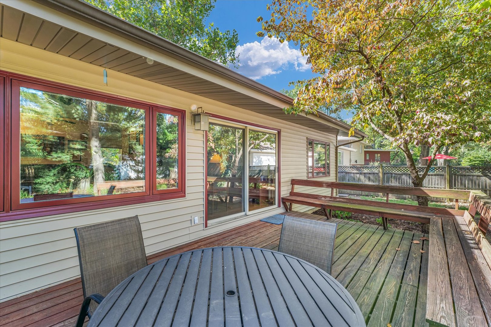 1505 Alma Drive Champaign, IL 61820 - Photo 49 of 50 a view of balcony with chairs and wooden floor
