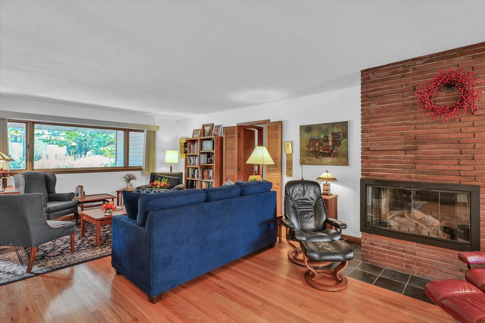 1505 Alma Drive Champaign, IL 61820 - Photo 9 of 50 a living room with furniture and a fireplace