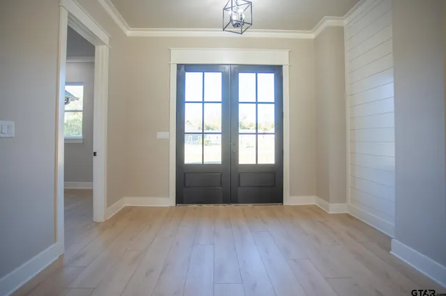 a backyard of a house with seating space