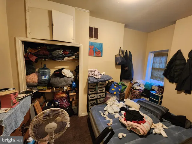 a room with gym equipment