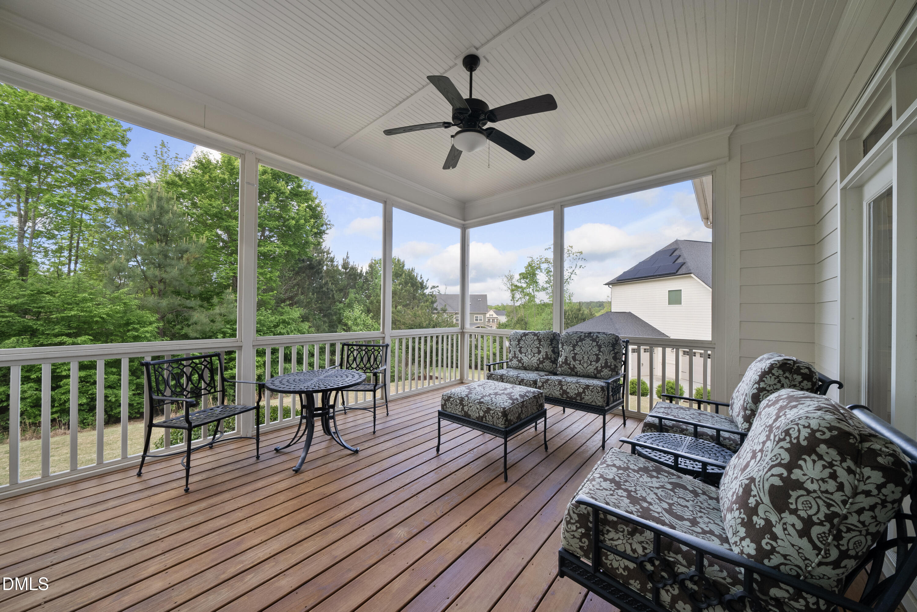 5109 Wainscott Way Raleigh, NC 27612 - Photo 36 of 52 a view of a balcony with furniture