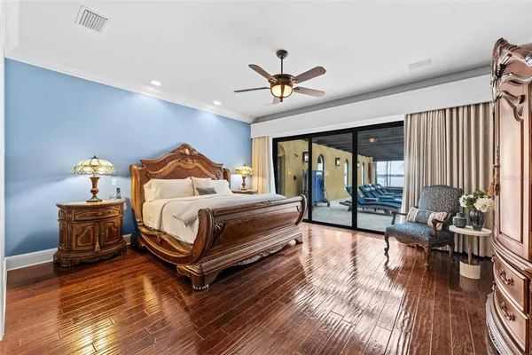 a spacious bathroom with a granite countertop sink a mirror and a shower