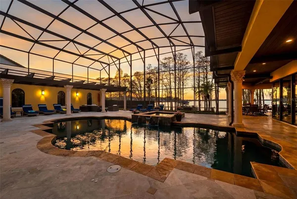 a view of a swimming pool