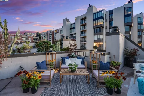 a city view with tall buildings