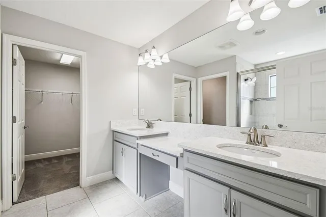 a aerial view of a house with a yard