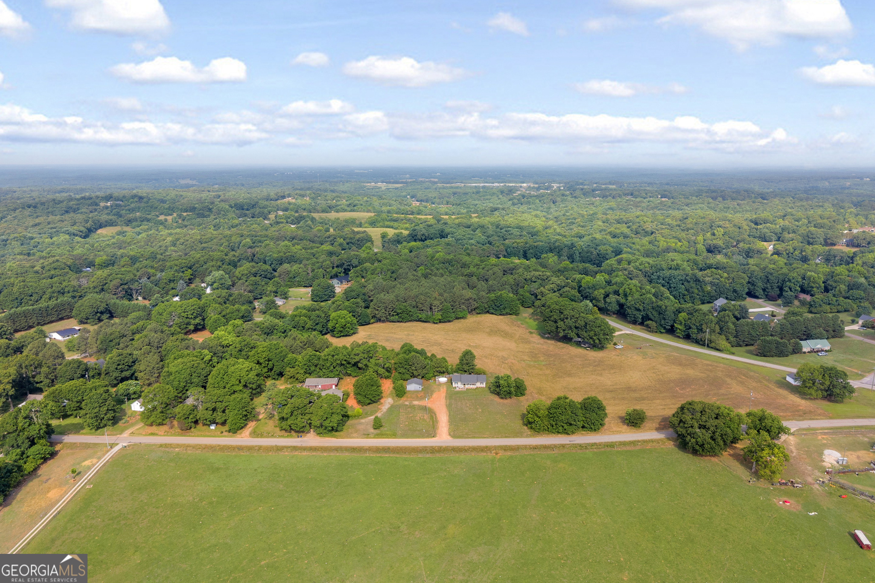 156 Shirley Road Royston, GA 30662 - Photo 28 of 29 an aerial view of a houses with yard