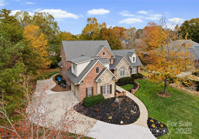 a aerial view of a house