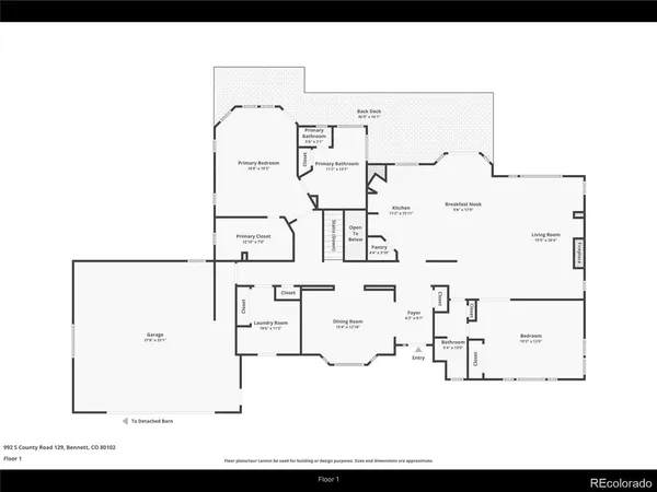 $1,290,000 | 992 South County Road 129, Bennett, CO 80102