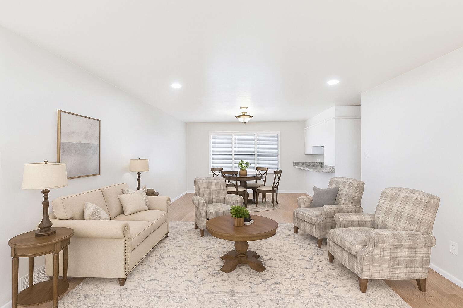 3417 52nd Street Lubbock, TX 79413 - Photo 3 of 19 a living room with furniture a lamp and a rug