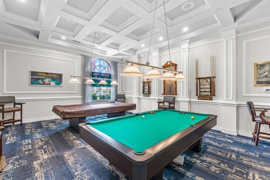 6710 Vía Roma Delray Beach, FL 33446 - Photo 33 of 35 a room with pool table and windows