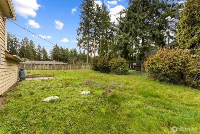 a view of yard with green space