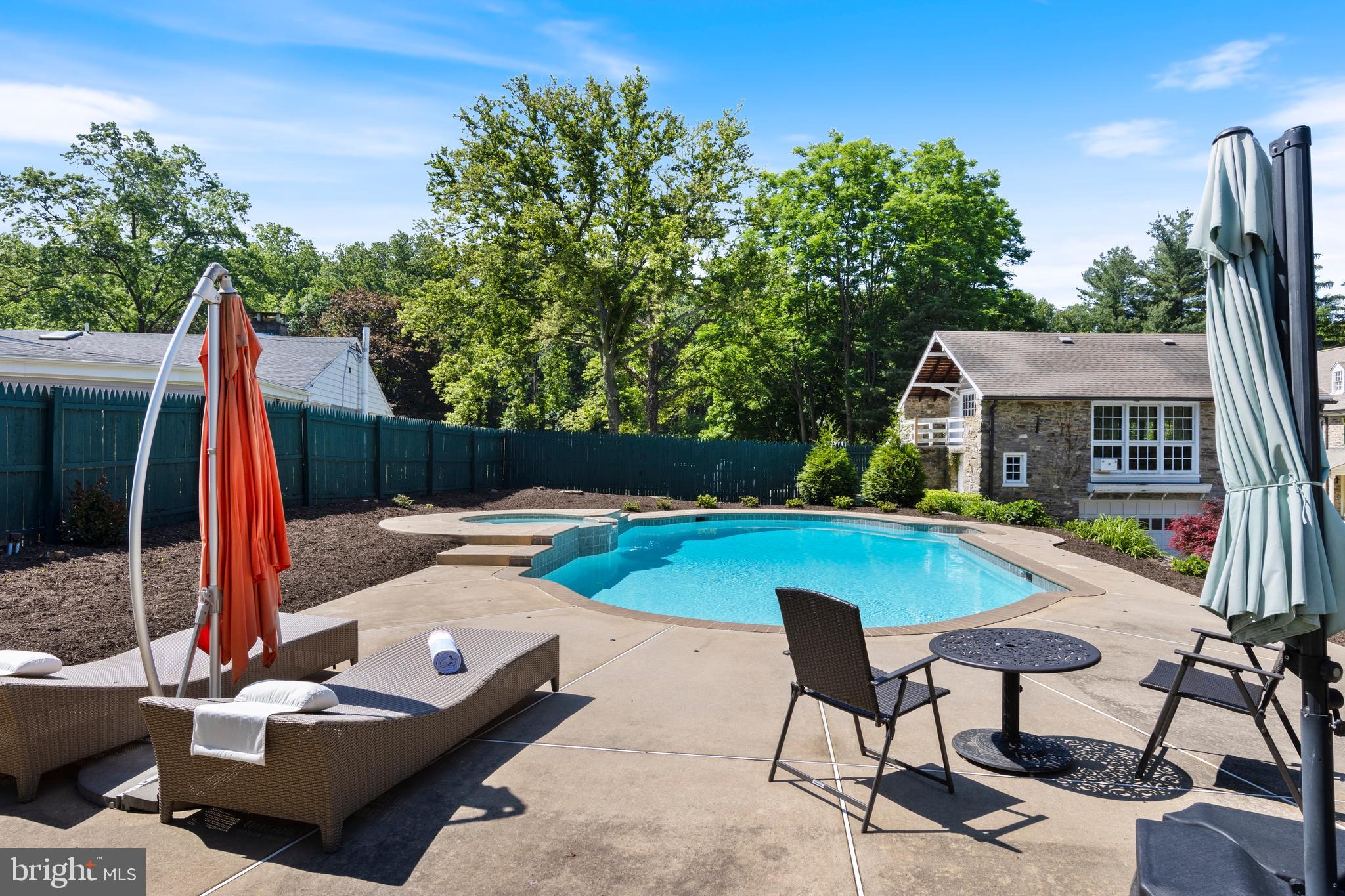 8201 Fenton Road Glenside, PA 19038 - Photo 11 of 86 a view of a swimming pool with a patio