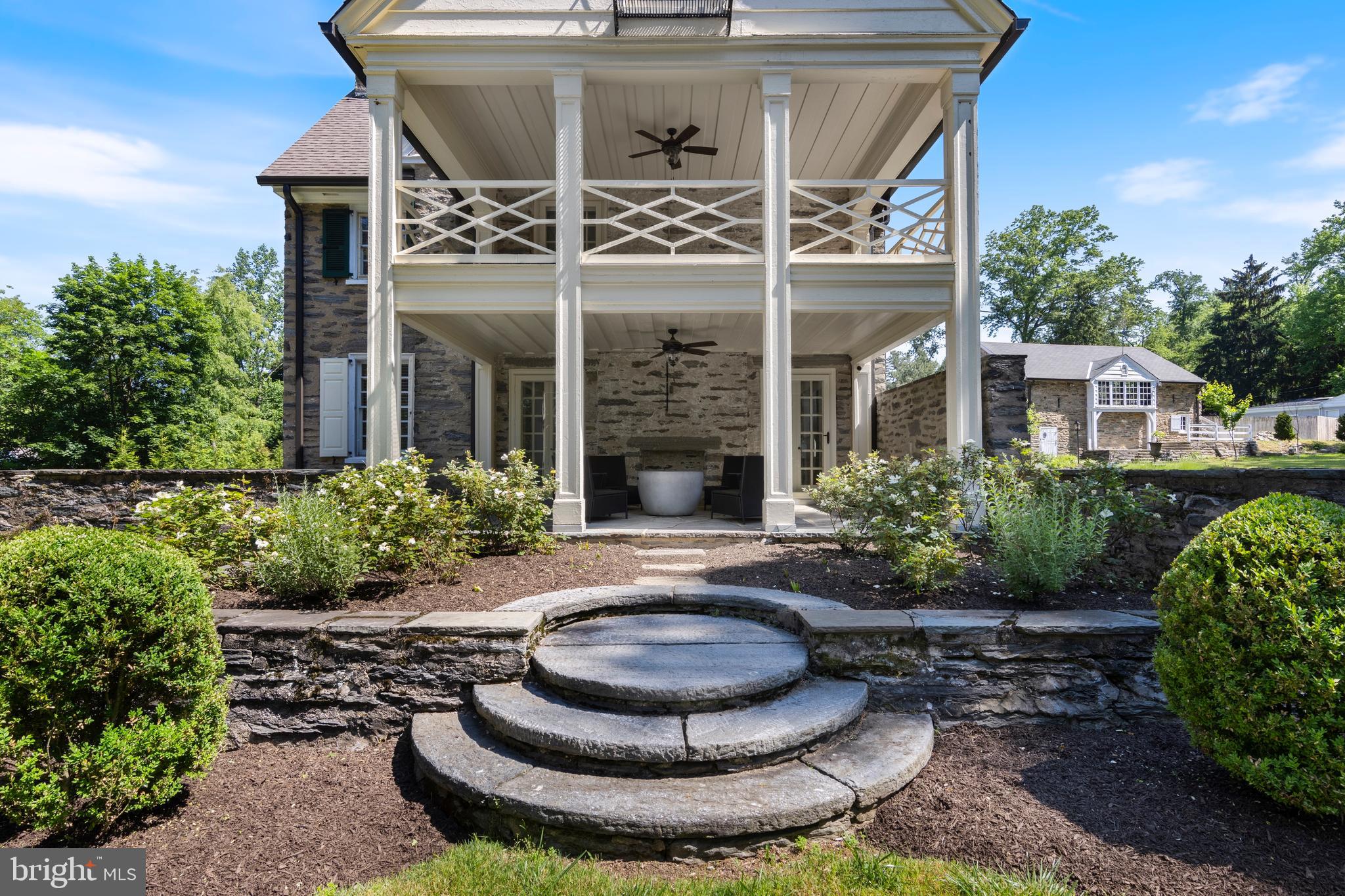 8201 Fenton Road Glenside, PA 19038 - Photo 20 of 86 a view of a house with sitting area and garden
