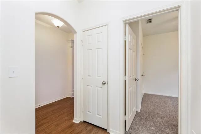 a view of an empty room