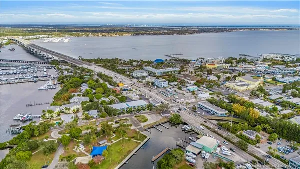 an aerial view of beach and ocean