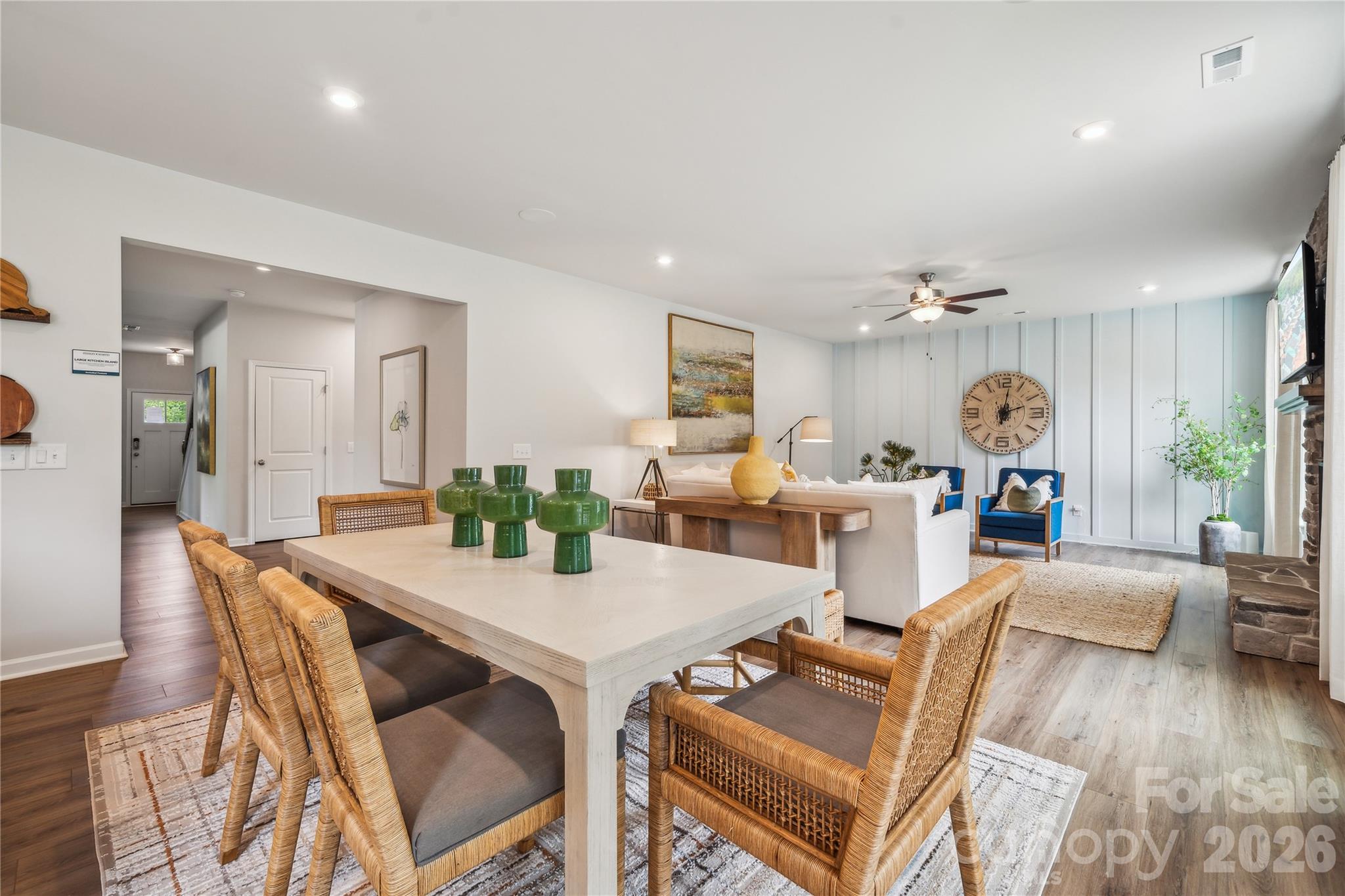 108 Coronado Avenue Matthews, NC 28104 - Photo 25 of 38 a view of a dining room with furniture and wooden floor
