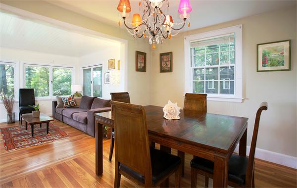30 Bay View Road Wellesley, MA 02482 - Photo 3 of 8 a view of a dining room with furniture window and outside view