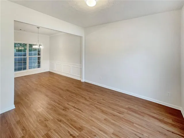 wooden floor in an empty room