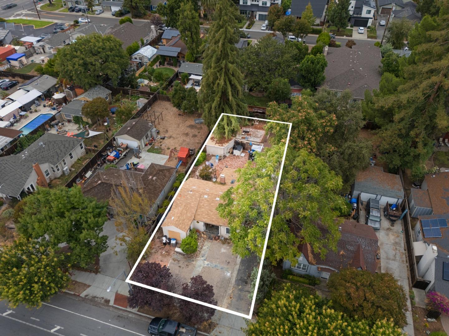 1567 Hamilton Avenue San Jose, CA 95125 - Photo 5 of 11 an aerial view of house with a yard