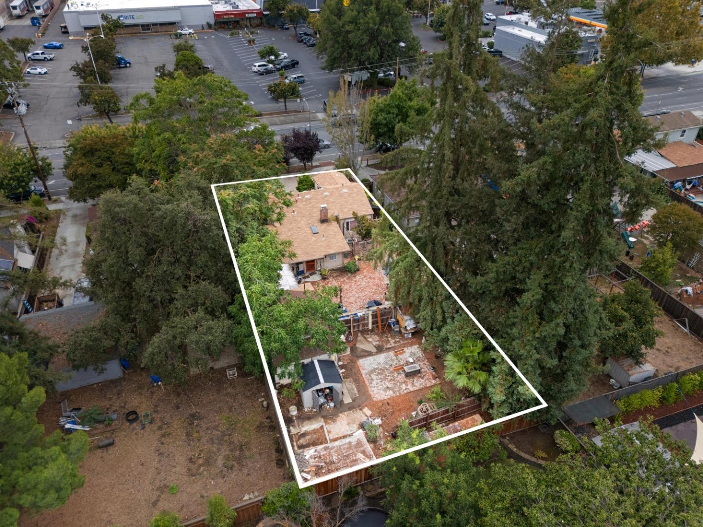 1567 Hamilton Avenue San Jose, CA 95125 - Photo 6 of 11 an aerial view of a house with a yard