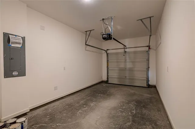 a view of storage and utility room with empty racks