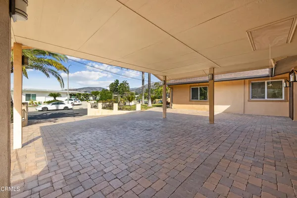 a view of a patio
