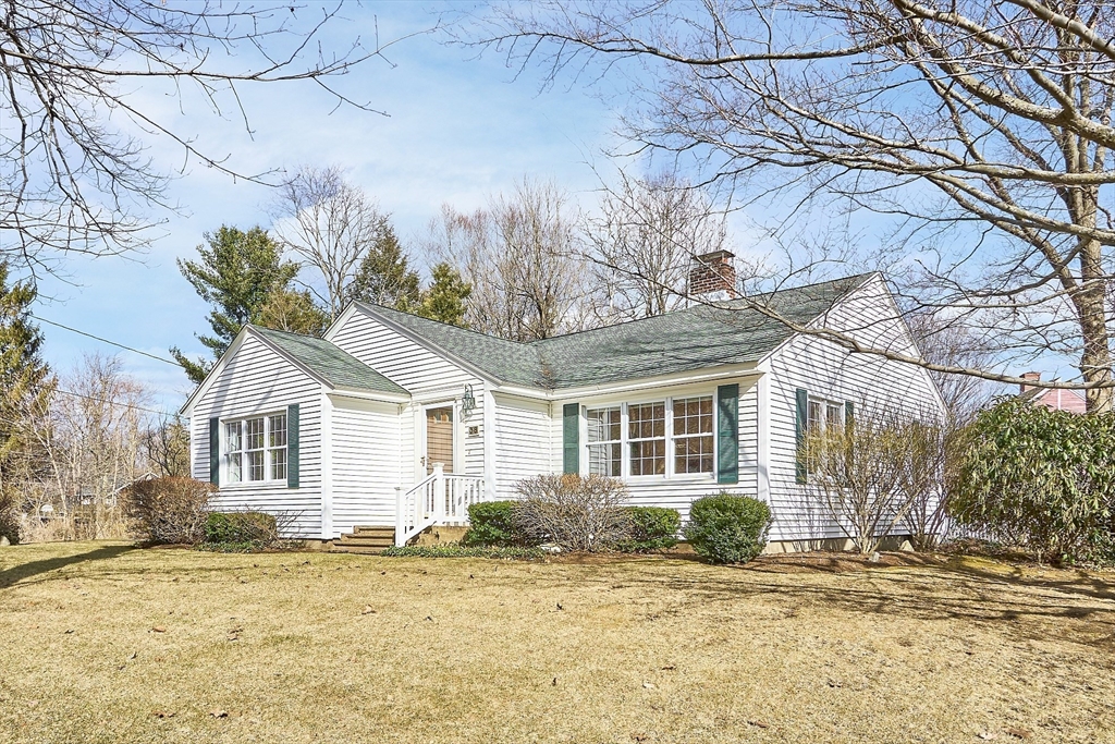38 Knower Road Westminster, MA 01473 - Photo 18 of 24 a front view of a house with a yard and garage