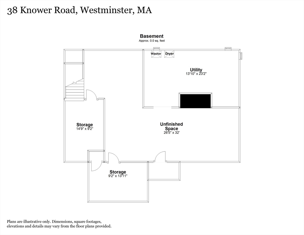 38 Knower Road Westminster, MA 01473 - Photo 24 of 24 a picture of a room with a floor plan