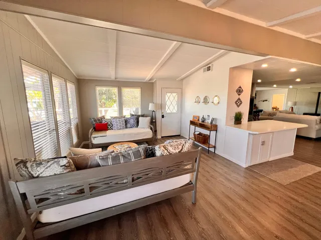 a view of a house with a patio