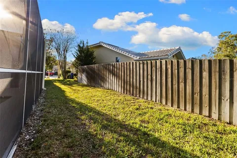 a view of a yard with plants