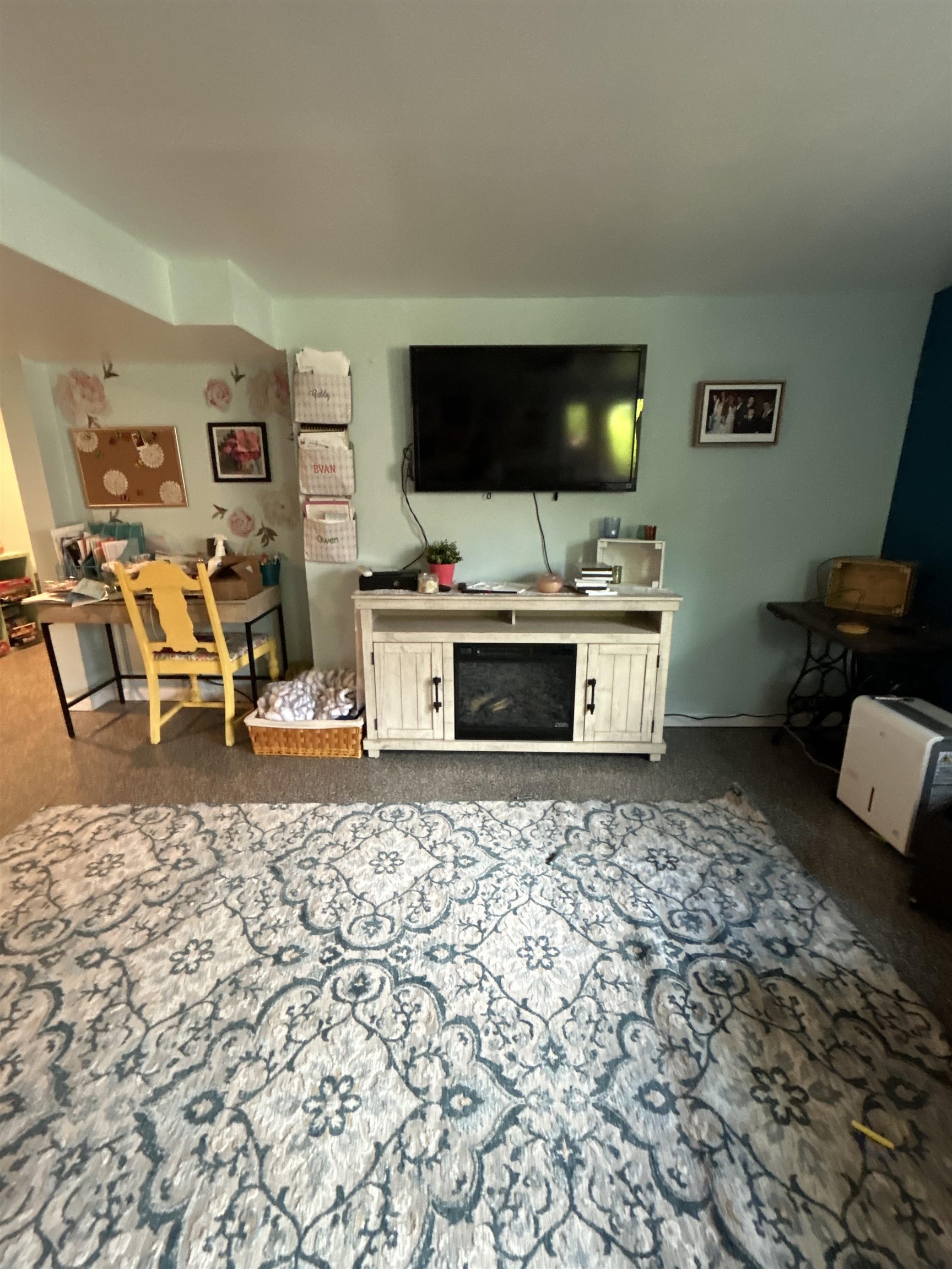 4563 Sunderman Road Rockford, IL 61114 - Photo 49 of 70 a living room with a couch and a flat screen tv