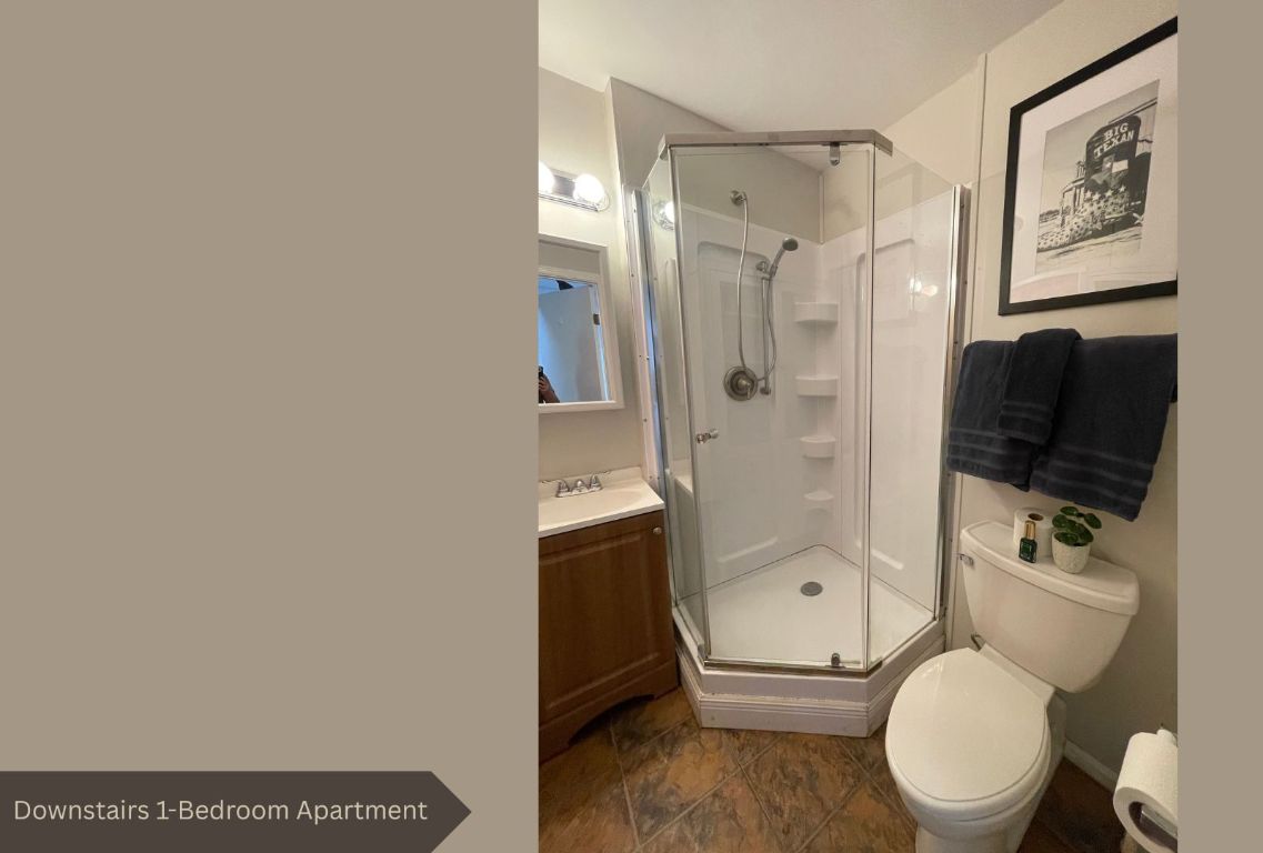 0 Rabb Road Austin, TX 78704 - Photo 32 of 39 a bathroom with a toilet a sink and shower