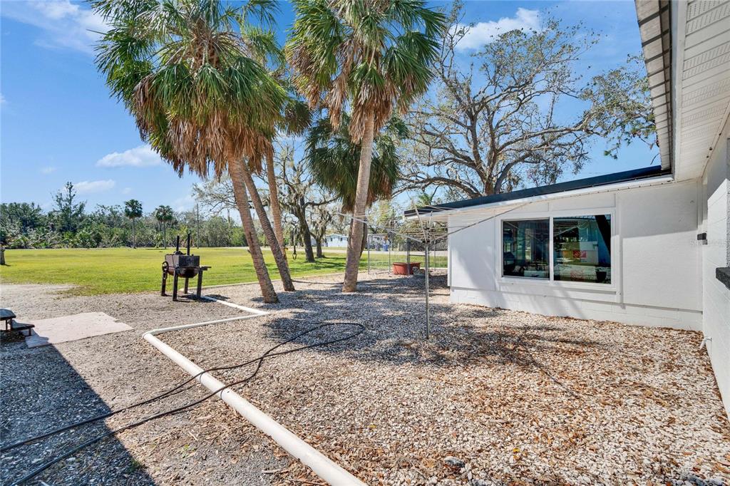 1019 Canal Street Ruskin, FL 33570 - Photo 30 of 52 a view of a yard with plants and trees
