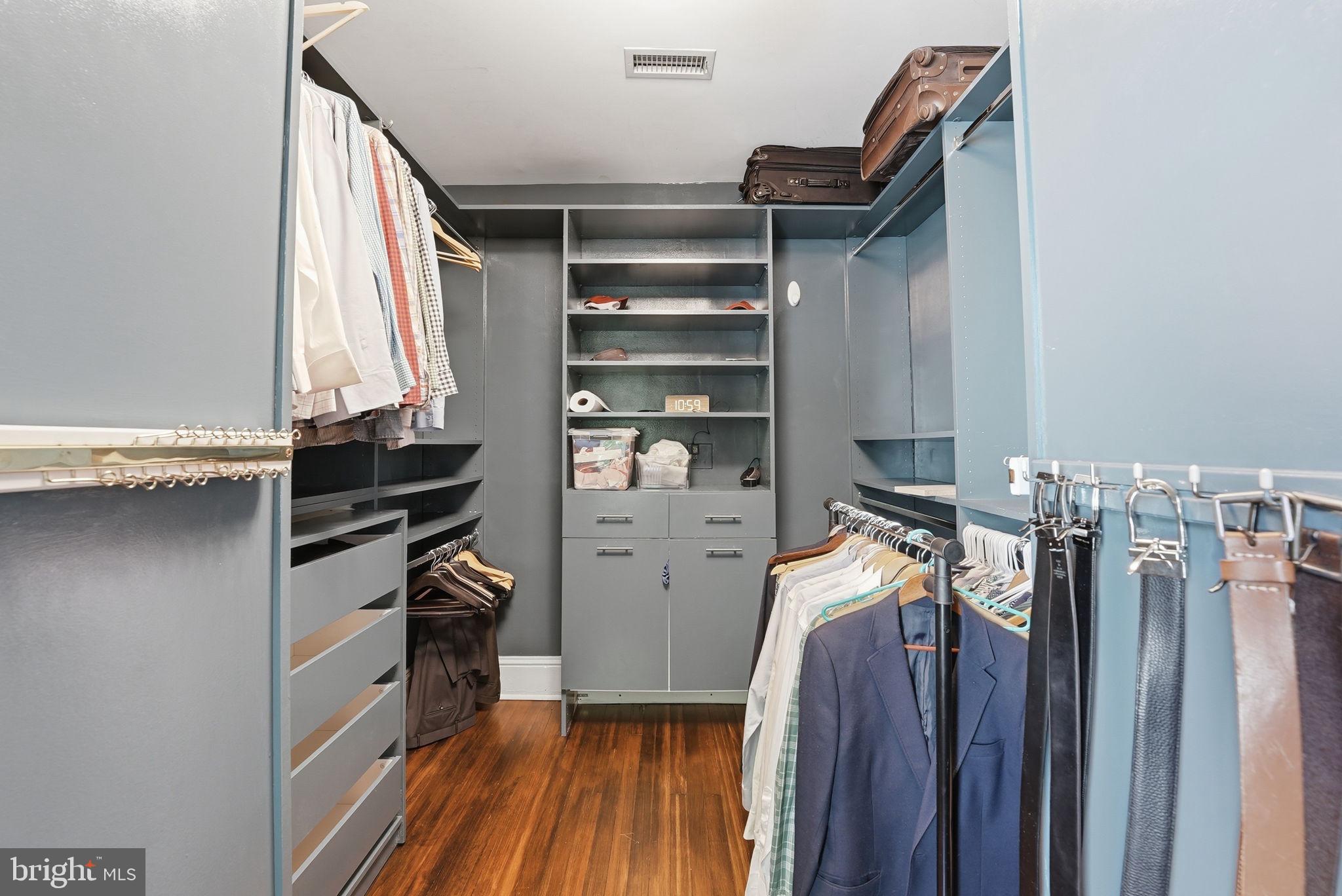 3512 30th Street Northwest Washington, DC 20008 - Photo 18 of 41 a view of walk in closet with clothes and shoes