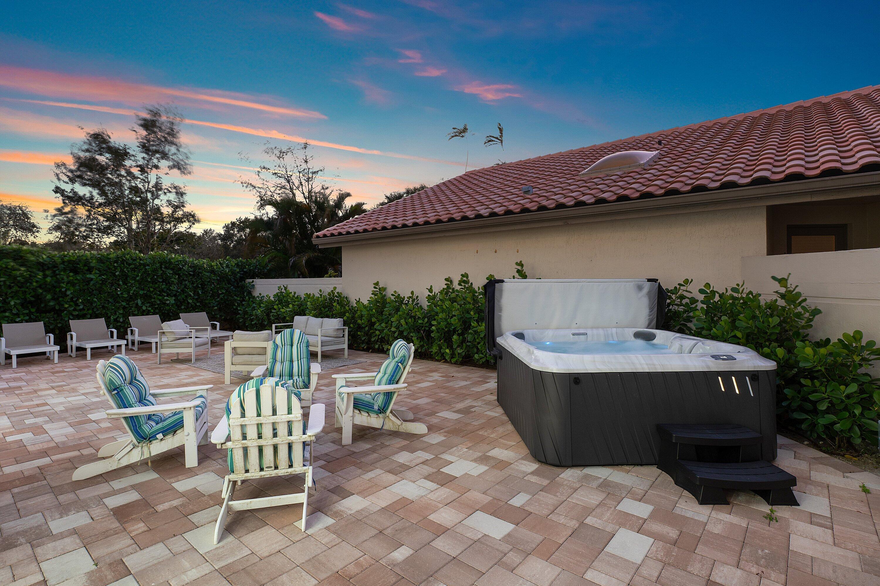 5183 Northwest 25th Way Boca Raton, FL 33496 - Photo 47 of 73 a view of backyard with outdoor seating a patio and plants