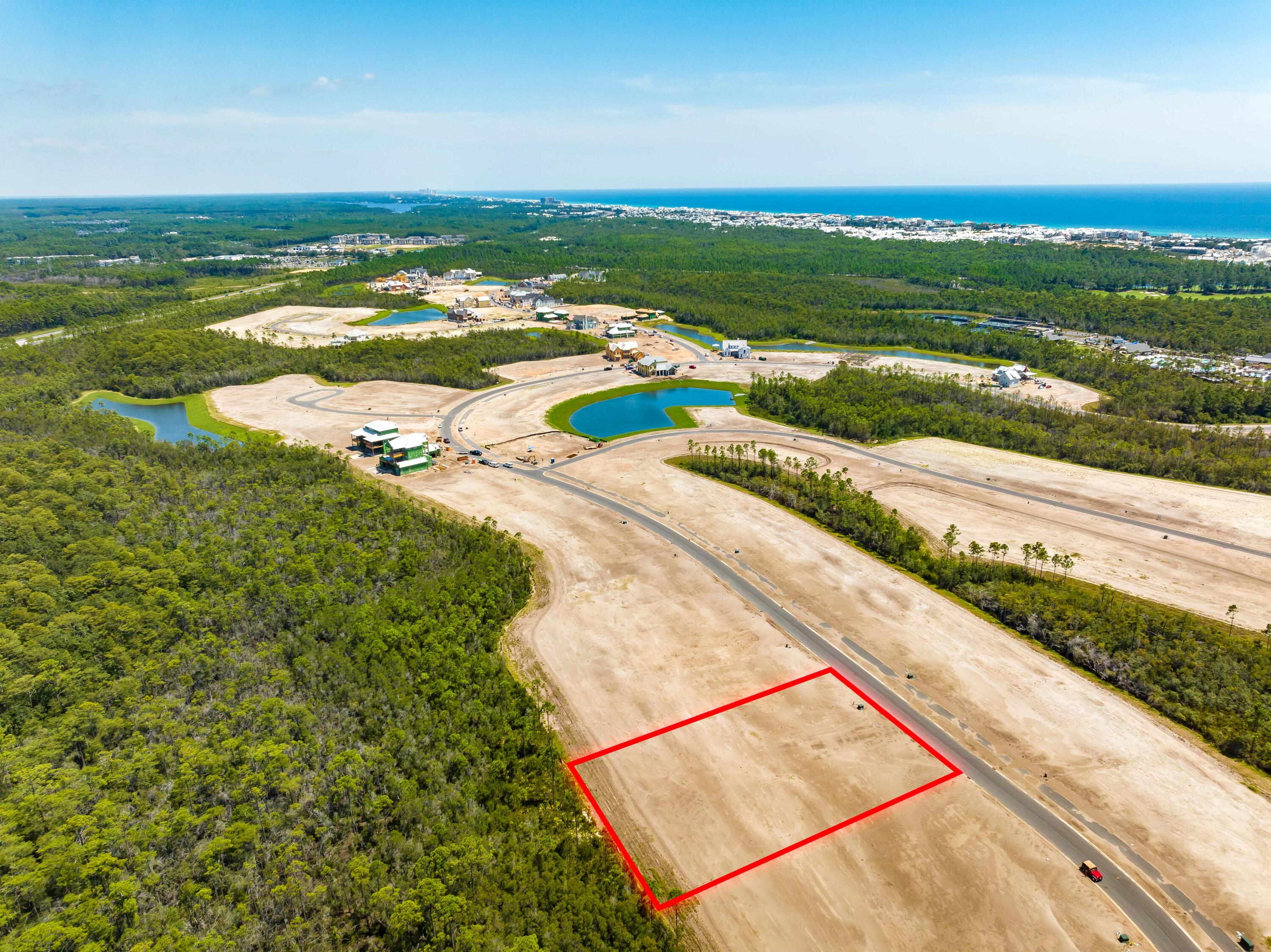 Lot 189 Windsong Inlet Beach Inlet Beach, FL 32461 - Photo 3 of 39 Windsong Lot Aerial Outlined-1