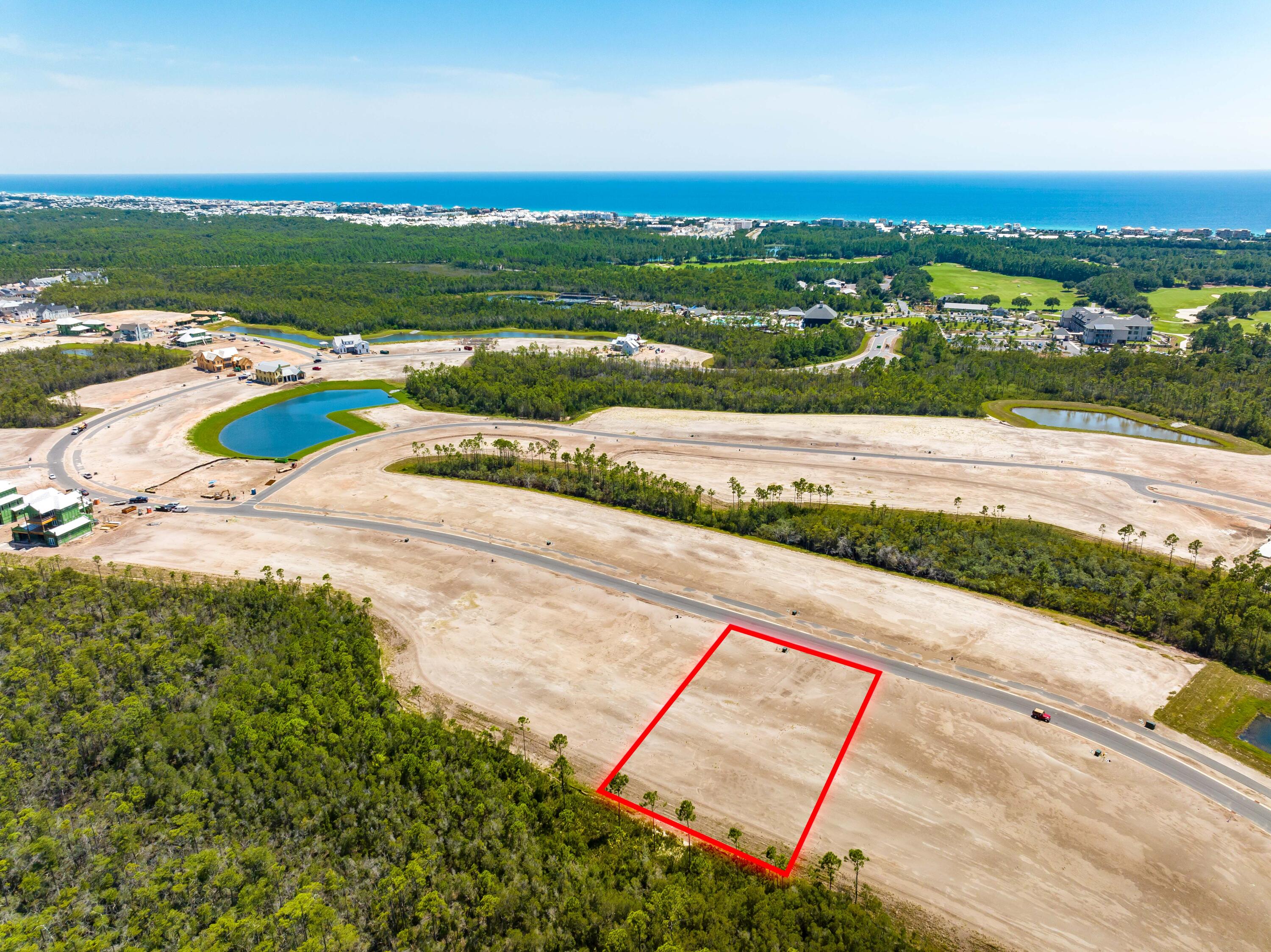 Lot 189 Windsong Inlet Beach Inlet Beach, FL 32461 - Photo 4 of 39 Windsong Lot Aerial Outlined-2