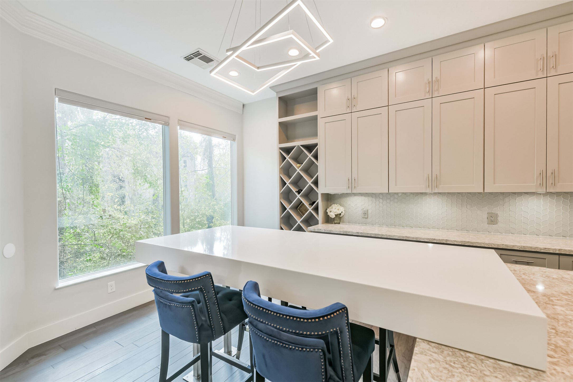 12636 Briar Patch Drive Houston, TX 77077 - Photo 15 of 43 The breakfast area is just off to the side of the kitchen with an updated light fixture.
