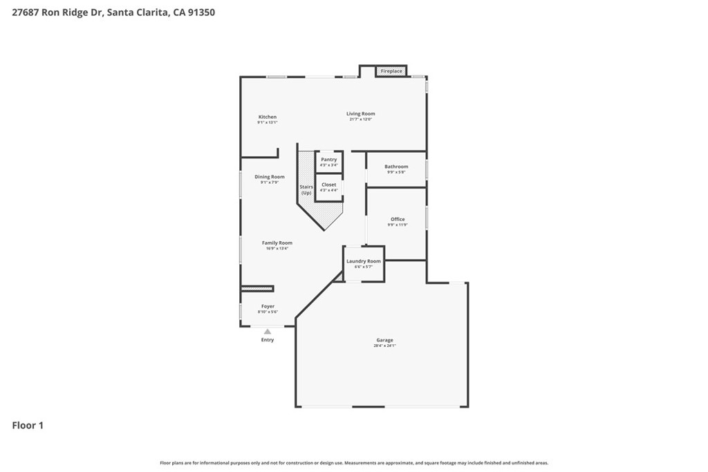 27687 Ron Ridge Drive Saugus, CA 91350 - Photo 49 of 50 a picture of a floor plan